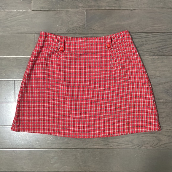 Aeropostale Dresses & Skirts - 90s Vintage Aeropostale Plaid Mini Skirt Size 6